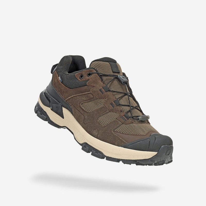 Waterproof Trekking Shoes Hard-Rally Mountain Tex AT192 Brown