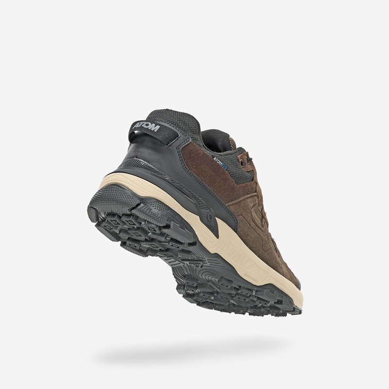 Waterproof Trekking Shoes Hard-Rally Mountain Tex AT192 Brown