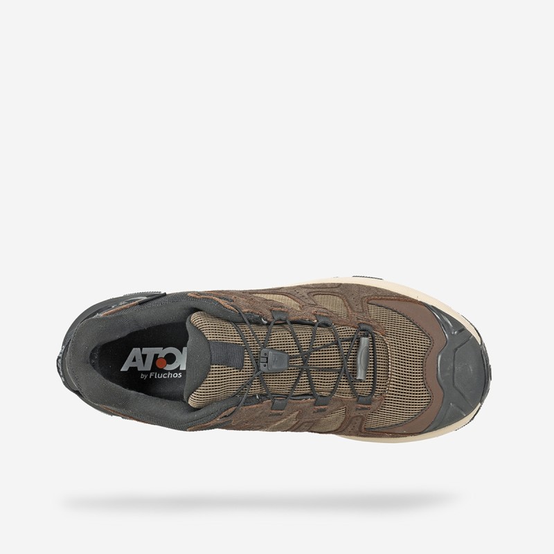 Waterproof Trekking Shoes Hard-Rally Mountain Tex AT192 Brown