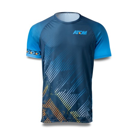 Running T-shirt Blue AT146 Men